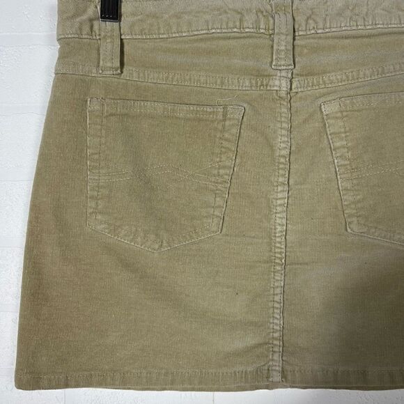 No Boundaries Y2K Tan Corduroy Mini Skirt Size 7 - Picture 10 of 11